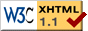 XHTML 1.1 正确！